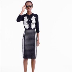 J. Crew Striped Pencil Skirt